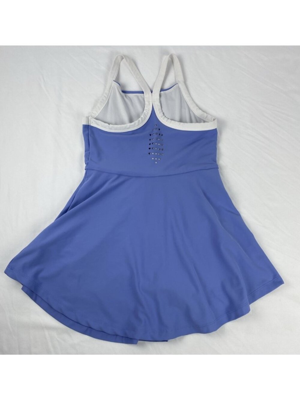 Old Navy Active Powersoft Tank Dress Built in Shorts Girls Size M 8 Blue/White - Picture 10 of 14